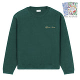 Maison Sacrée Green Basic Sweatshirt