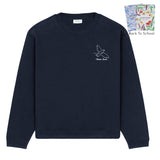 Paloma Navy Blue Printed Sweatshirt