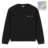 Maison Sacrée Black Basic Sweatshirt