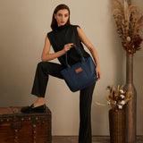 Miramar Winter Navy Blue Large Shoulder Bag