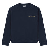 Maison Sacrée Navy Blue Basic Sweatshirt